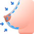 breast reduction icon