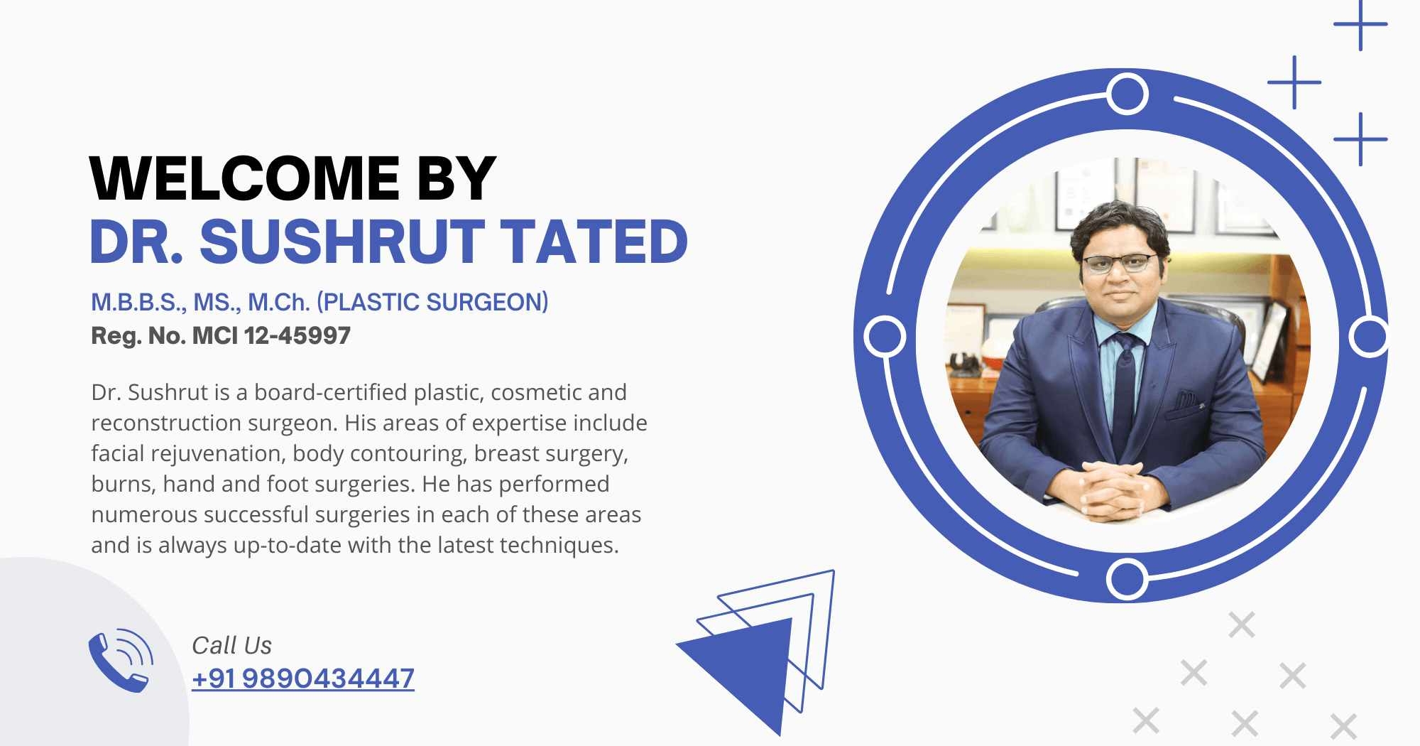 Dr. Sushrut Tated Home banner